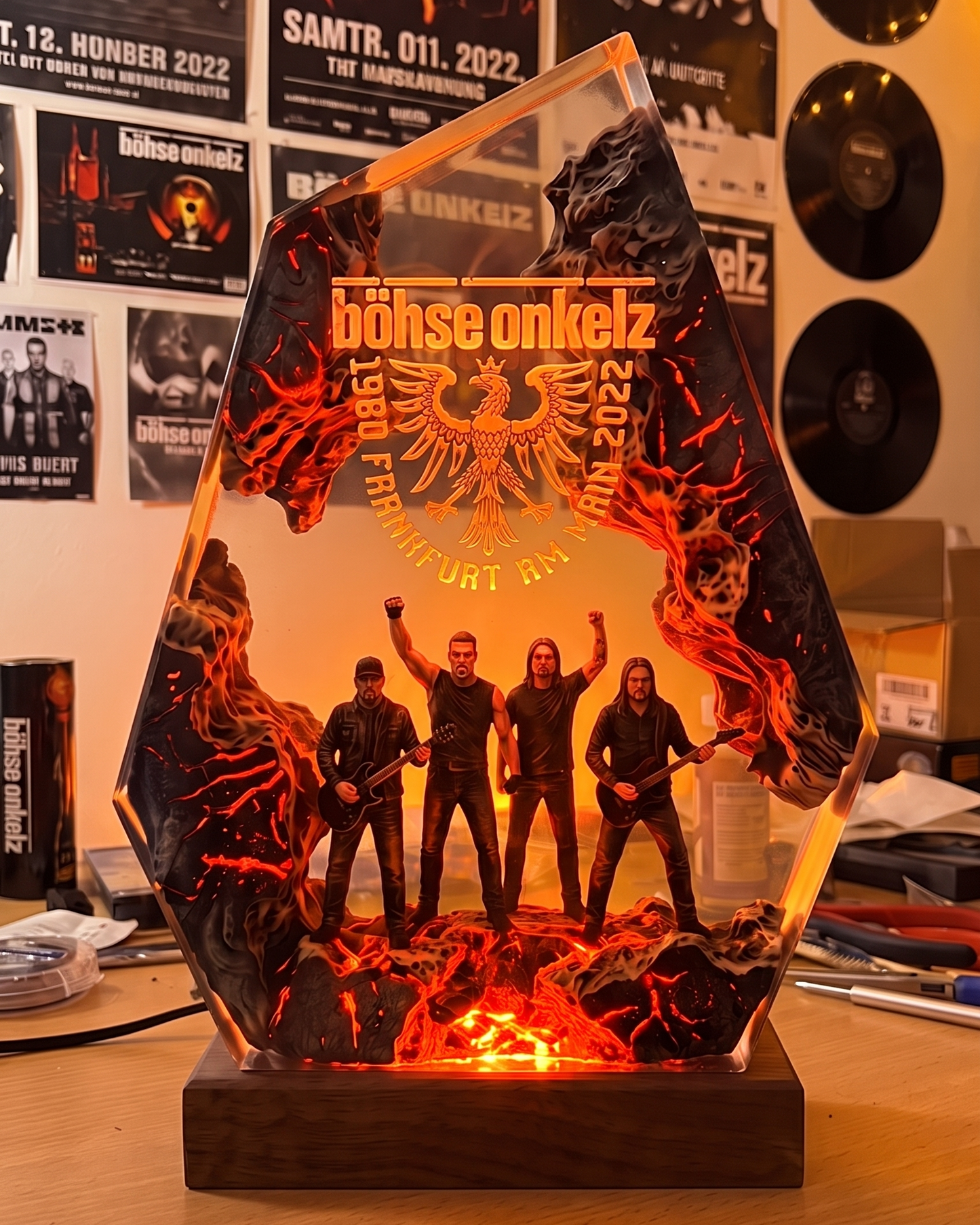 Böhse Onkelz Resin Lampe